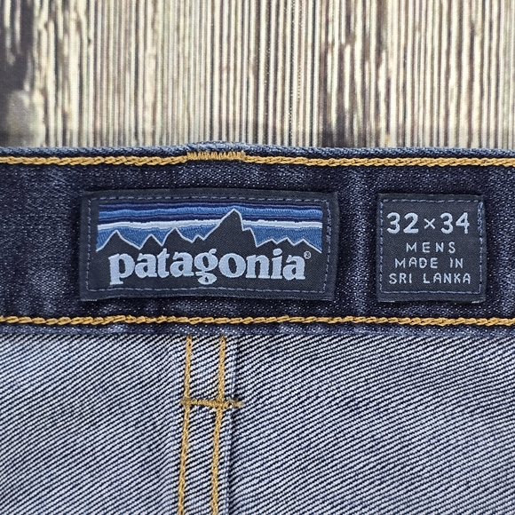 Patagonia Iron Clad Blue Denim Slim Fit Jeans Size 32 x 34 - Picture 5 of 12